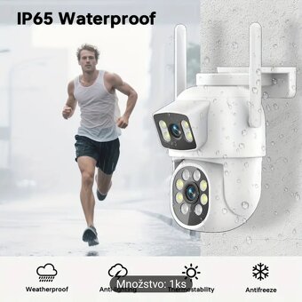 Kamera wifi, vonkajšia, vodotesná,dvojitá - 8