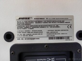 Bose acoustimass 10 II - 8