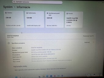 Dell Vostro 3580 – i3 / 8 GB RAM / SSD - 8