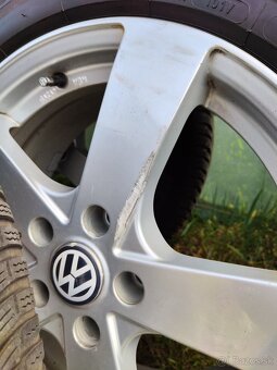 Alu disky Passat R17 + zimné pneu  225/55/R17 - 8
