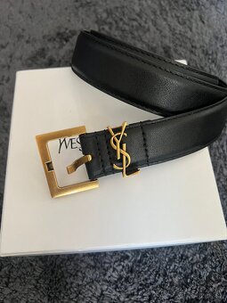 Čierny Yves Saint Lauren dámsky opasok 80cm - 8