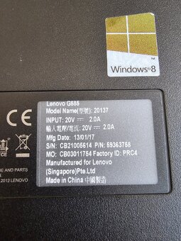 Lenovo G585 serie 15,6" - 8