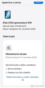 Nový zabalený Apple iPad 10.Gen 10.9”64gb Wifi Blue v záruke - 8