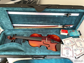 Predám detské nové husle, 1/4 husle model Stradivari Paganin - 8