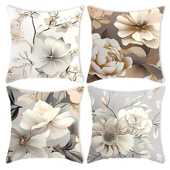 SET-4ks KRASNE OBLIEČKY NA VANKUŠE-45x45cm-NOVE - 8
