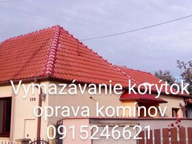 Vymazávanie korýtok oprava komínov 0915246621 - 8