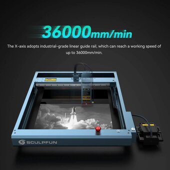SCULPFUN SF-A9 40W Laserový gravírovací stroj - 8