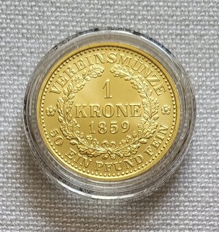 Spolková ½ koruna 2023/1859 a 1 koruna 2024/1859, novorazby - 8