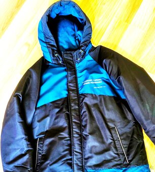 CHLAPČENSKÁ RIFLOVÁ BUNDA takmer NOVÁ č.170-176 - 8