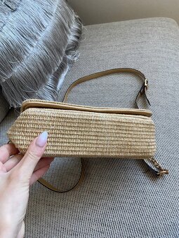 Letní slaměná crossbody kabelka YSL - 8