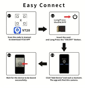 Mini Wi-Fi bezpečnostná kamera s SD kartou - 8