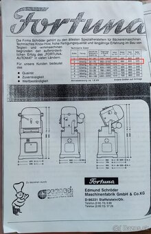 Dělička těsta automat fortuna - 8