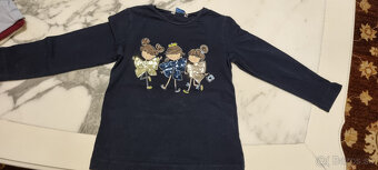 dievčenské tričká a mikina s punčoškami 110/116 - 8