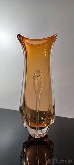 Krásna váza z hutného skla návrh Taraba - 8