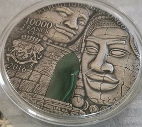 stříbrná mince Angkor Wat v kameni 1kg 2016 - 8