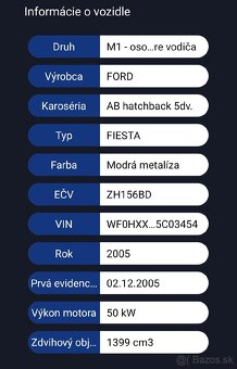 Predám Ford Fiesta - 8
