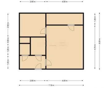 Predám 1- izbový družstevný byt, sídliskoŤahanovce - 8