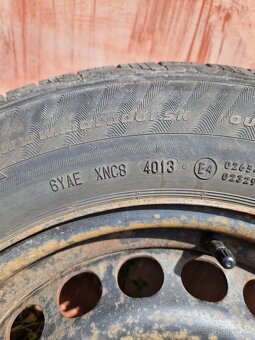 Plechove disky Audi 5x112, 57.1mm stred + Zim. pneu matador - 8