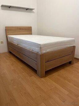 Dubová posteľ s úložným priestorom - 8