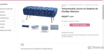 Luxusna Glamou chesterfield taburet / lavica 120 cm - 65% - 8
