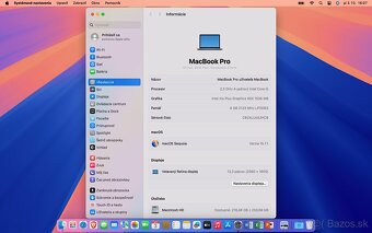 MacBook Pro 13" i5-2.3GHz/8GB/256GB, NOVÁ BATÉRIA, TOP STAV - 8