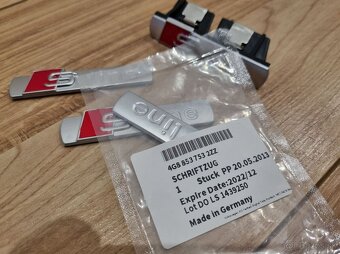 AUDI Sline nápisy loga S line - 8