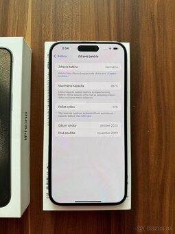 Apple iPhone 15 Pro Max 256gb - PUKNUTE ZADNE SKLO - 8