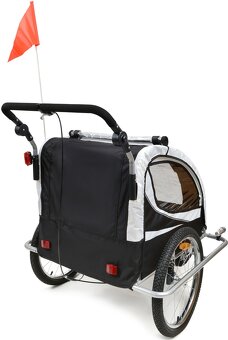Nový cyklovozík 2v1,príves za bicykel, trojkolka - 8