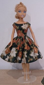 Barbie -vianocne šaty pre Barbie - 8