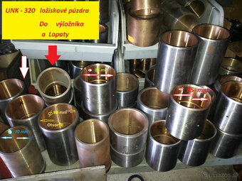 Ložiská 6222 - C 3 ZVL , 6213 - ZKL, puzdra klzné,Kardany - 8