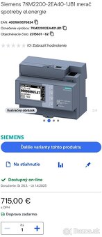 Predám merací prístroj Siemens 7KM2200-2EA40-1JB1 - 8