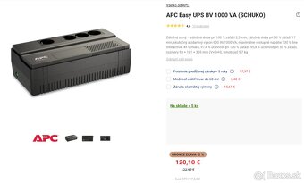 UPS APC Easy UPS BV 1000 VA - používaný - 8