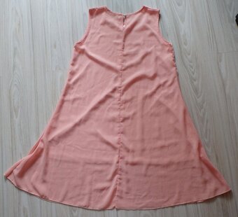Jednoduché marhuľkové áčkové minišaty, v. S/M/L - 8