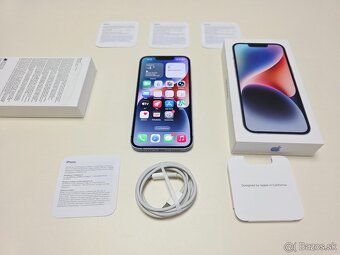 Apple iPhone 14 128gb BLUE,BATERKA 100% - 8