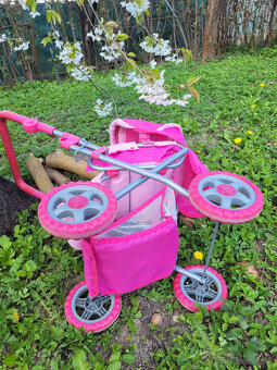ruzovy stvorkolesovy kocik pre babiky - 8