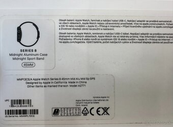 Apple watch 8 45mm Midnight Aluminium GPS - 8
