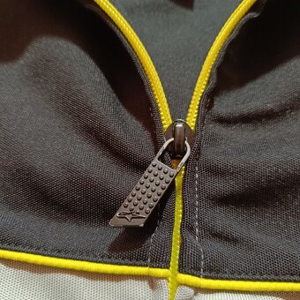 Alpinestars motorkárska mikina na zips čierna sivá motorka M - 8