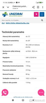 Elektrická polohovateľná posteľ - 8