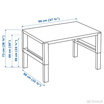 Predám detský polohovateľný stôl IKEA Pahl - 8