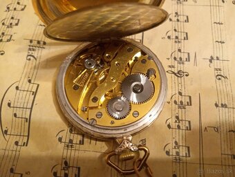 Strieborné ART-DECO hodinky v peknom stave - 8