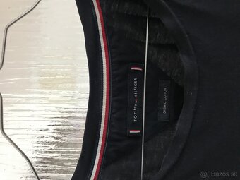 TOMMY HILFIGER originál black pánske tricko L - 8
