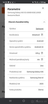 Samsung Galaxy A36 5G 6+ 128GB Black - 8