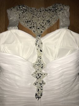 damske nove luxusne svadobne saty s krystalmi - 8