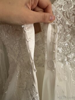 Predám princeznovské svadobné šaty – veľ. 36, ivory - 8