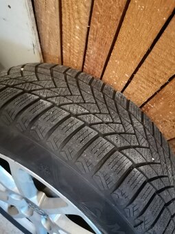 Hliníkové disky 16" 5x112 Audi A4 B8 zimné pneu 205/60 r16 - 8