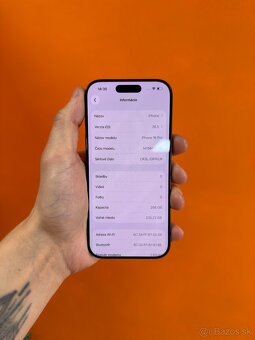 Apple iPhone 16 Pro 256gb - Black Titanium - Ako Nový - 8