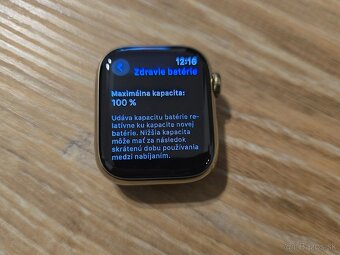 Apple watch 9 41mm Gold Stainless Steel - oceľ LTE cellular - 8