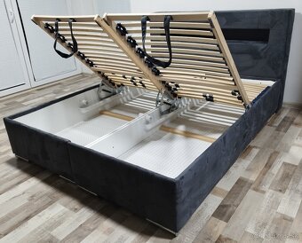 manzelska polohovatelna postel Fines 160x200x45 cm - 8