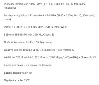 Dell Latitude 7440 - NOVÝ i5-1345U 13.gen10 jadier, 16GB RAM - 8