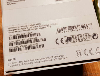 iPhone 7 silver - komplet balenie - 8